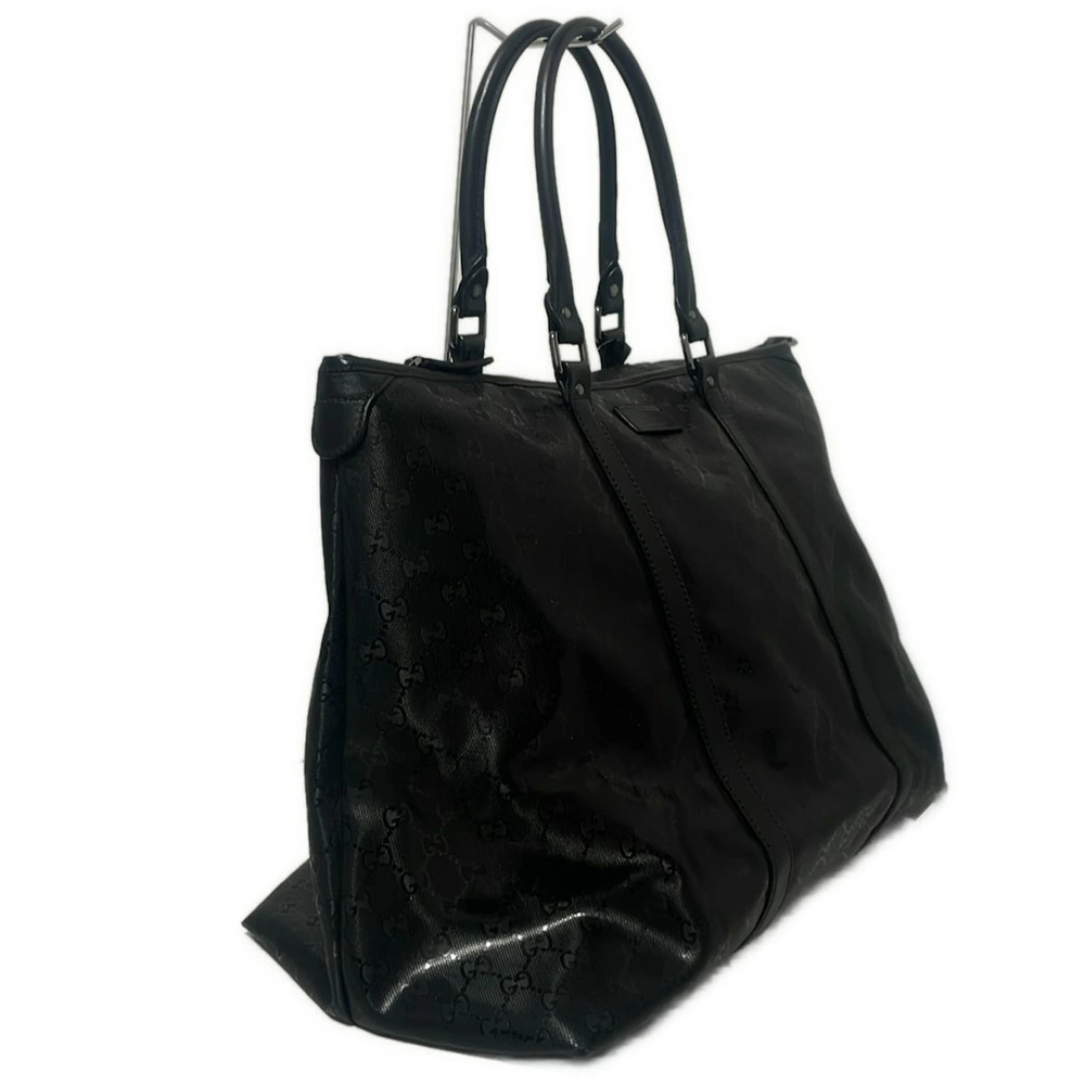 GUCCI Imprime Handbag Black Leather - Picture 2 of 7